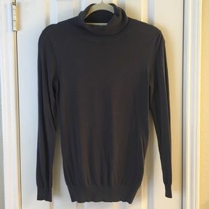 Ann Taylor Dark Gray Turtleneck Sweater